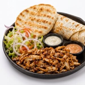 PLATTER SHAWARMA WITH TWO BREADS